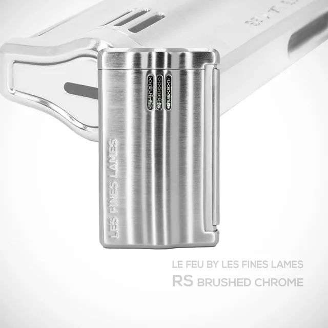 les-fines-lames-le-feu-rs-brushed-chrome-zigarrenfeuerzeug image 1