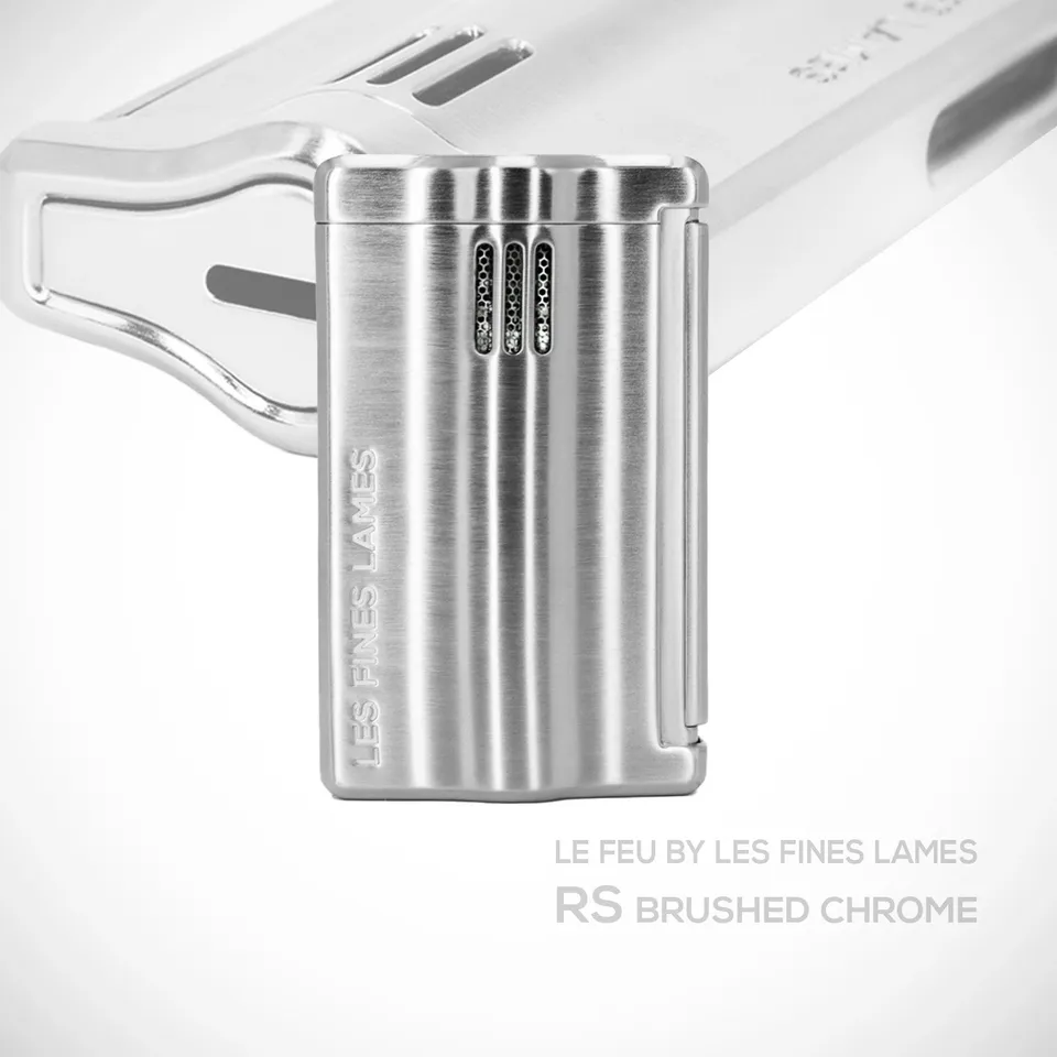 les-fines-lames-le-feu-rs-brushed-chrome-zigarrenfeuerzeug image 1