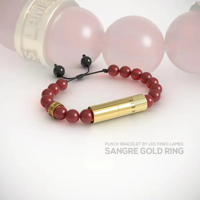 les-fines-lames-punch-bracelet-sangre-puncher-rot-gold-ring image 1