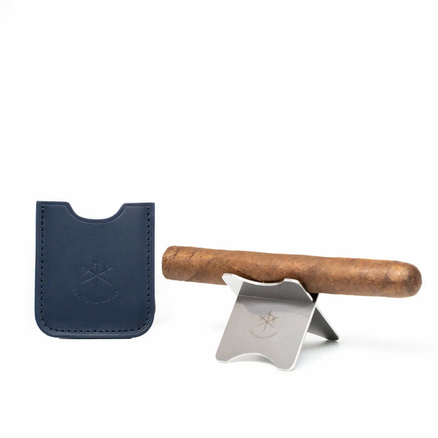 les-fines-lames-cigar-stand-zigarrenst-nder-petrol-blue-mit-etui image 2