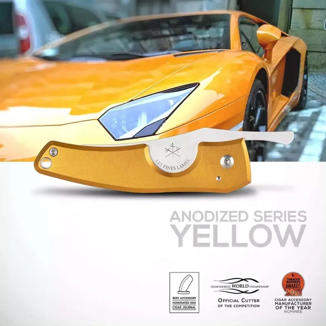 les-fines-lames-le-petit-anodized-yellow-zigarrenschneider image 1