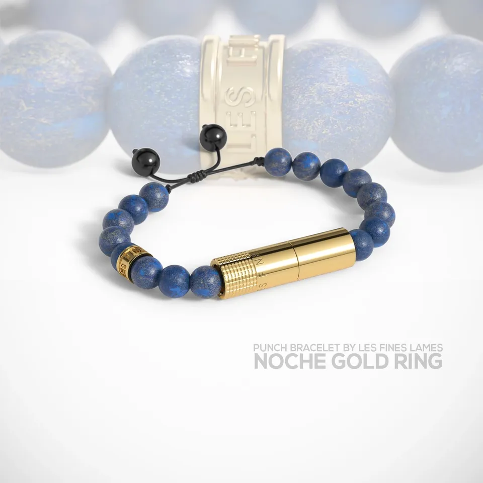 les-fines-lames-punch-bracelet-zigarrenschneider-noche-gold image 1