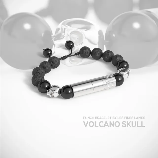 les-fines-lames-punch-bracelet-zigarren-punch-volcano-skull image 1