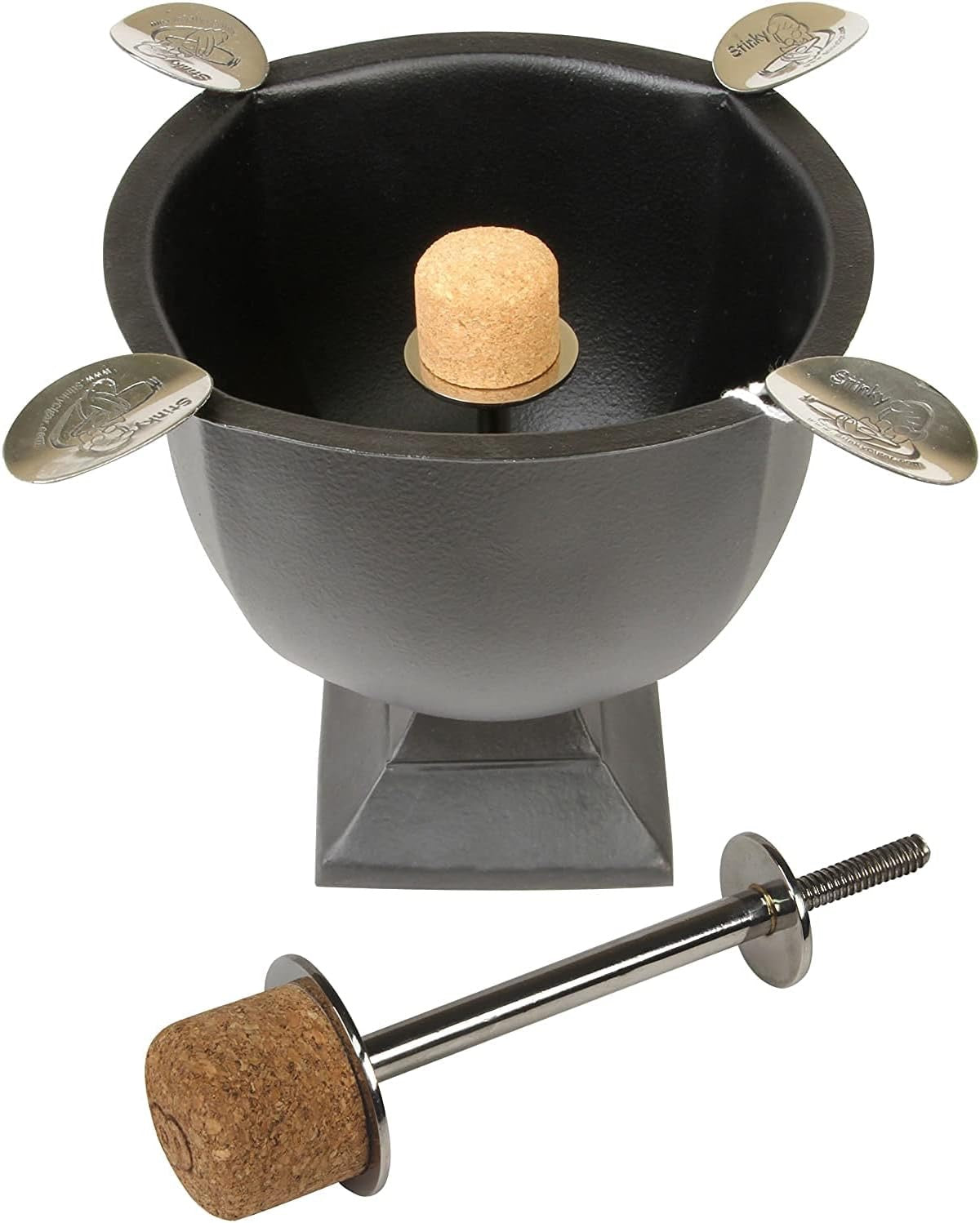 stinky-cutting-station-ascheklopfer-kork-edelstahl image 2