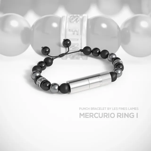 les-fines-lames-punch-bracelet-zigarrenbohrer-mercurio-ring-i-verstellbar image 1