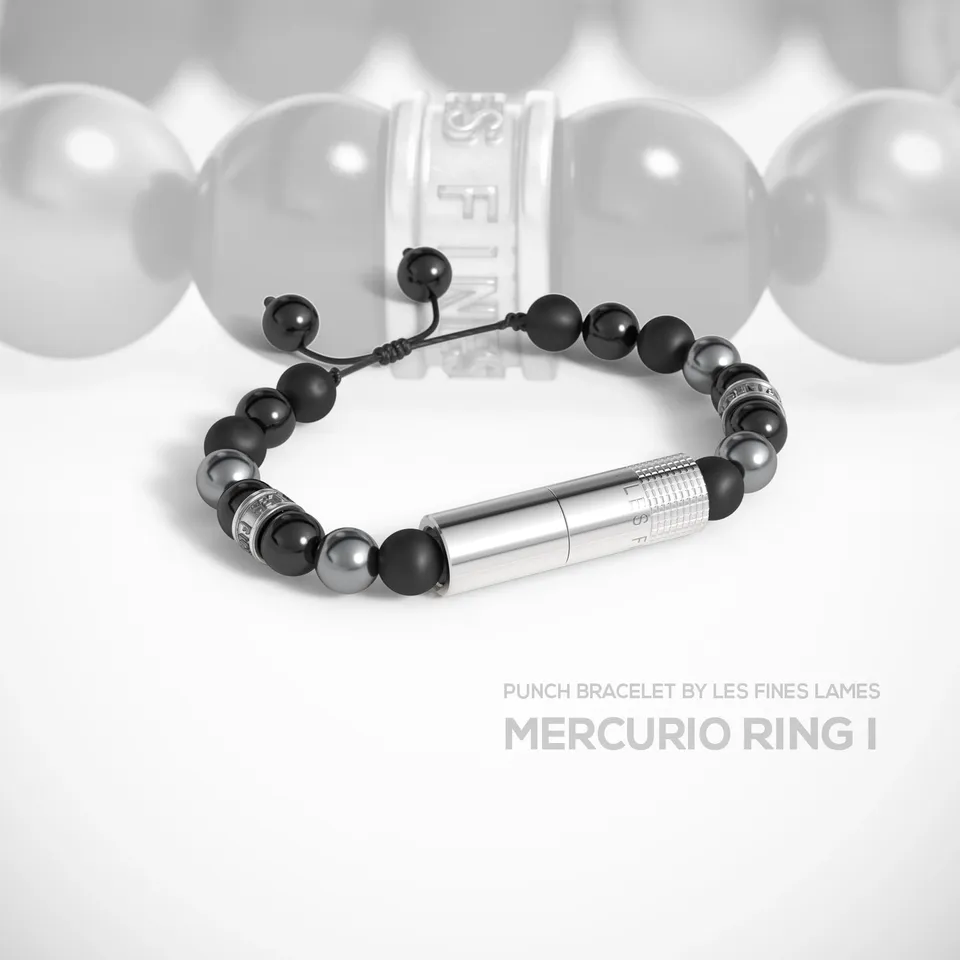 les-fines-lames-punch-bracelet-zigarrenbohrer-mercurio-ring-i-verstellbar image 1