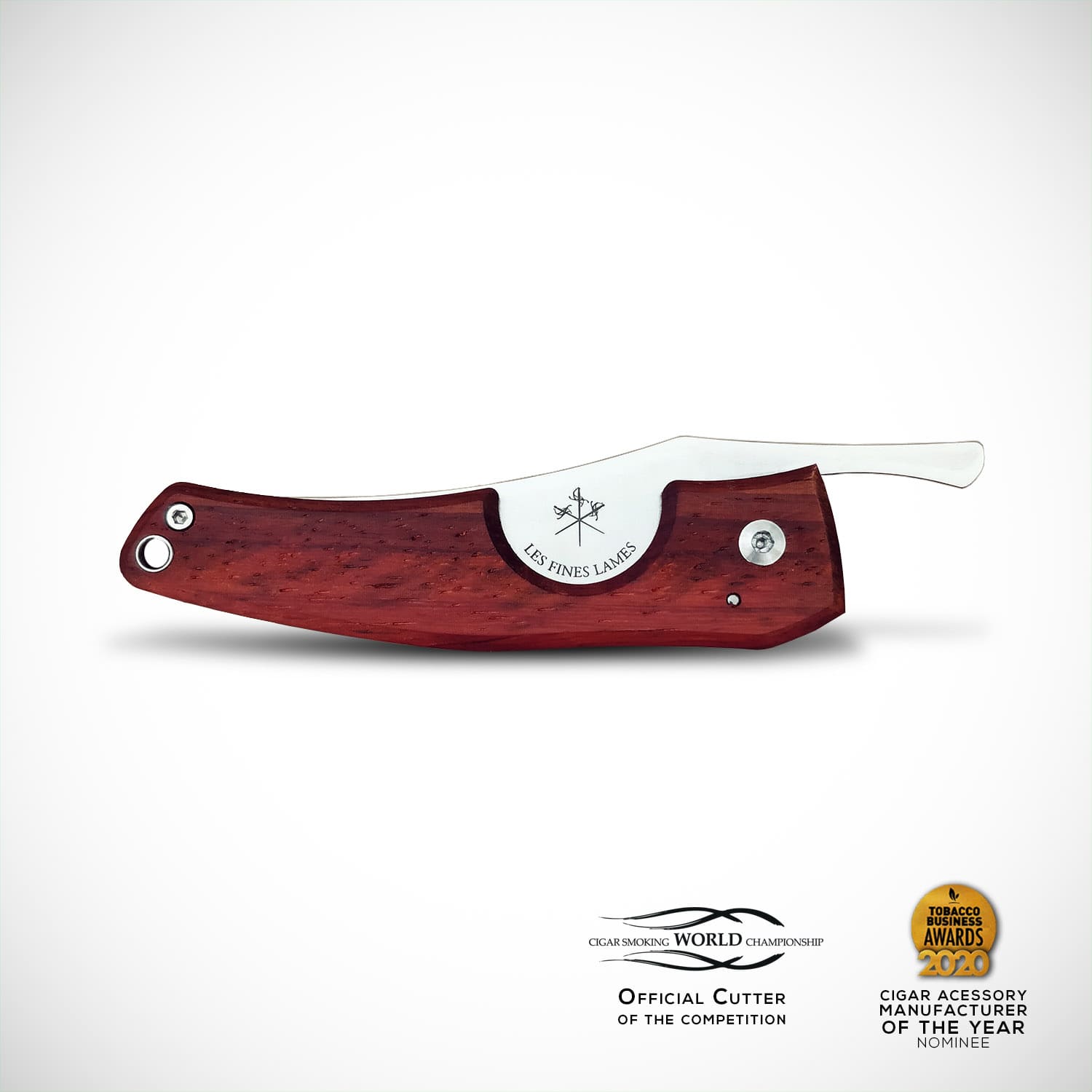 les-fines-lames-le-petit-zigarrenmesser-padauk-holzgriff-klinge image 1
