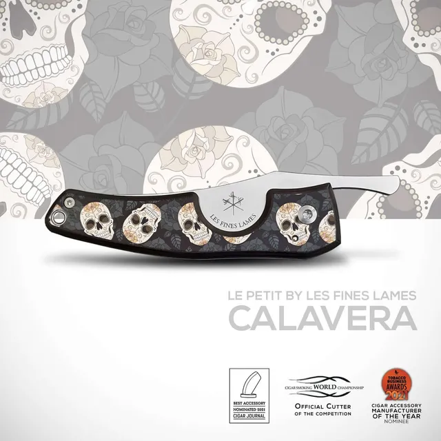 les-fines-lames-le-petit-zigarrenschneider-calavera-mit-stahlklinge image 1