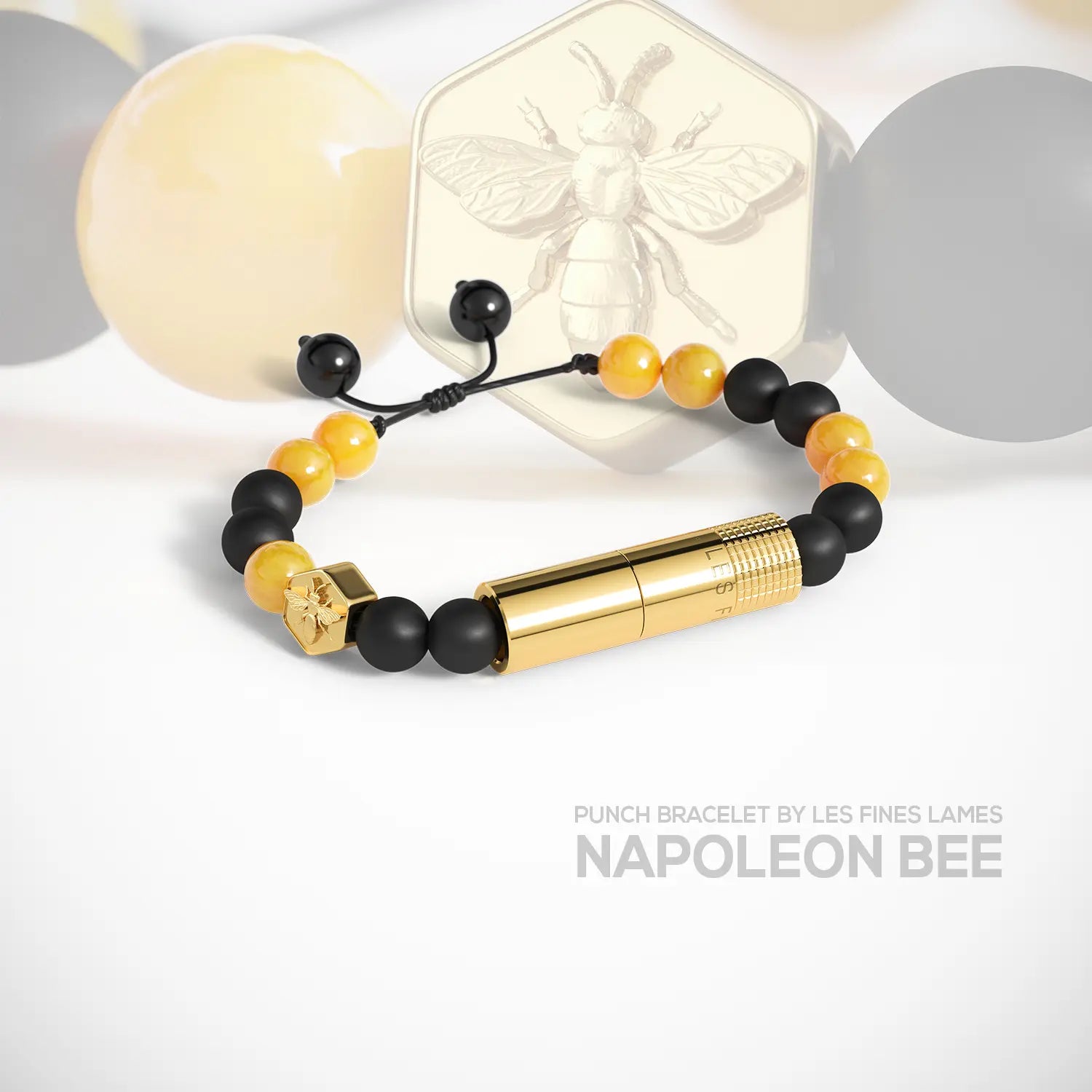 les-fines-lames-punch-bracelet-zigarren-bohrer-armband-napoleon-bee image 1
