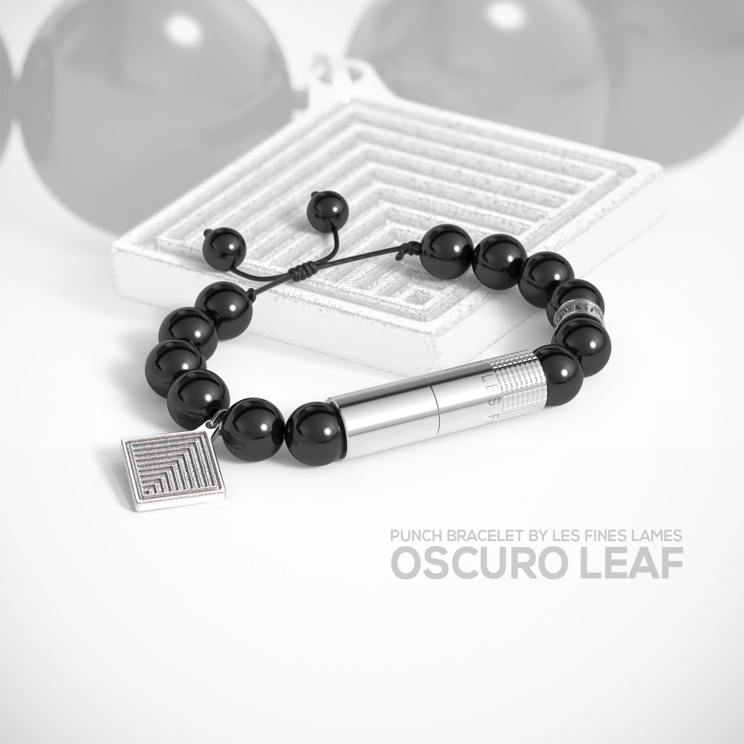 les-fines-lames-punch-bracelet-armband-oscuro-leaf-10mm image 1