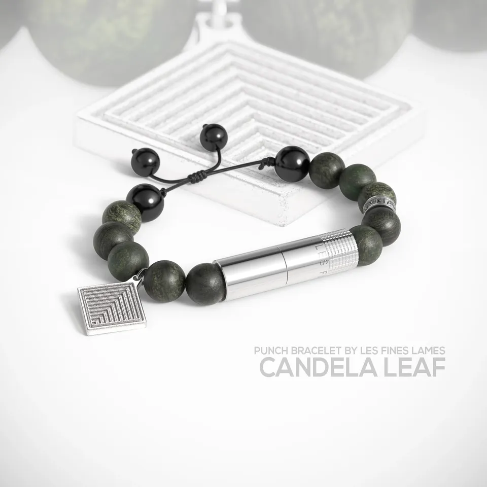les-fines-lames-punch-bracelet-zigarrendrill-candela-leaf image 1