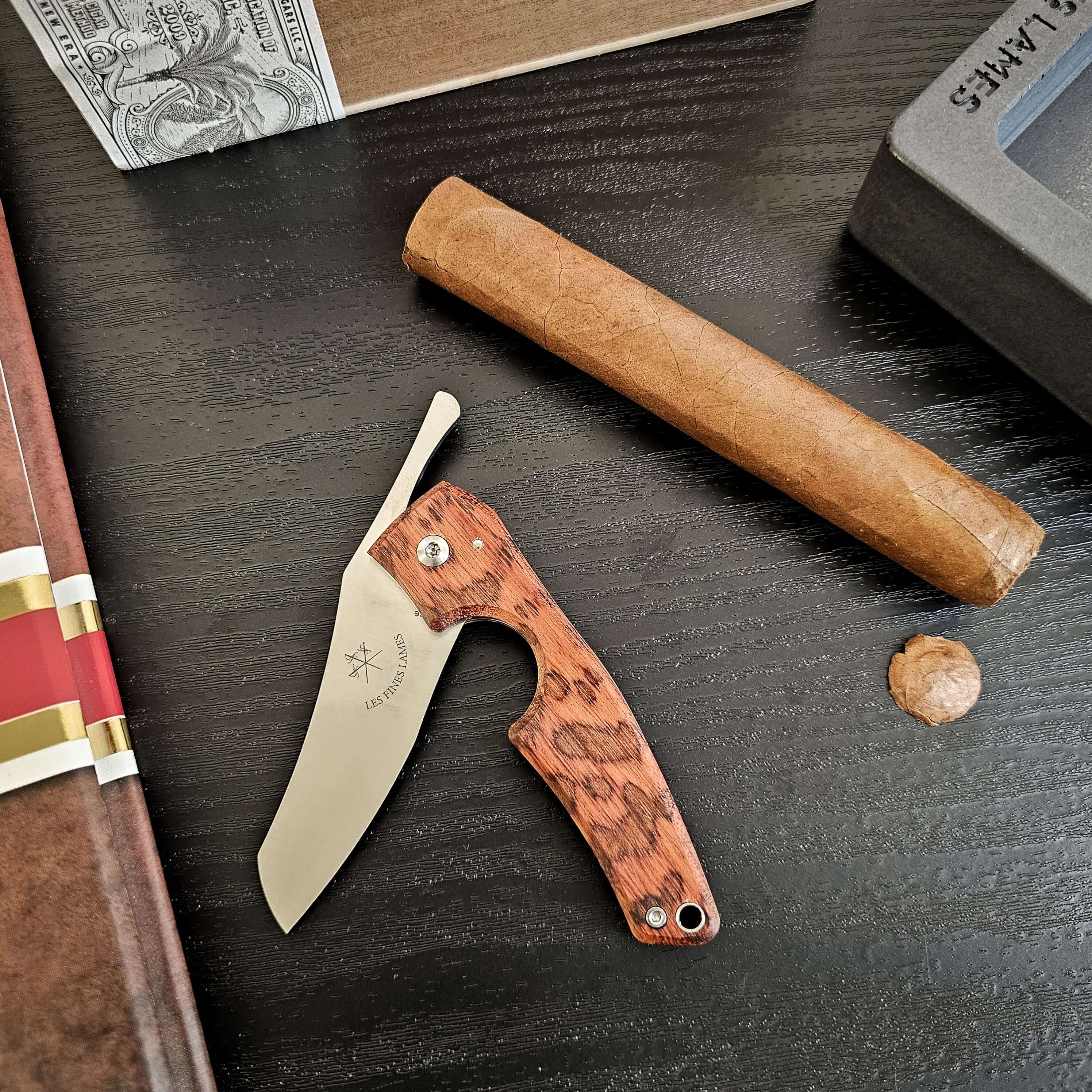 les-fines-lames-le-petit-zigarrenschneider-snakewood-edelstahlklinge image 5
