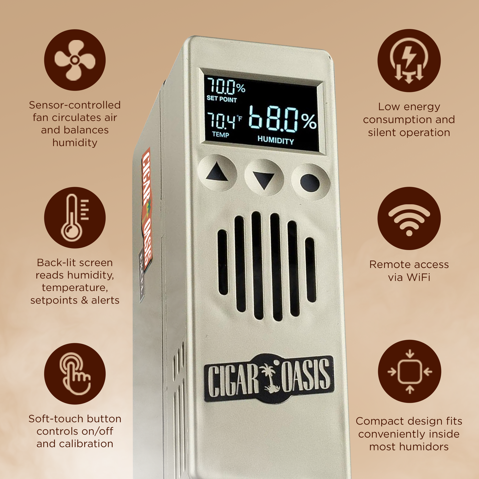 cigar-oasis-excel-3-0-befeuchter-elektronisch-mit-wlan image 3