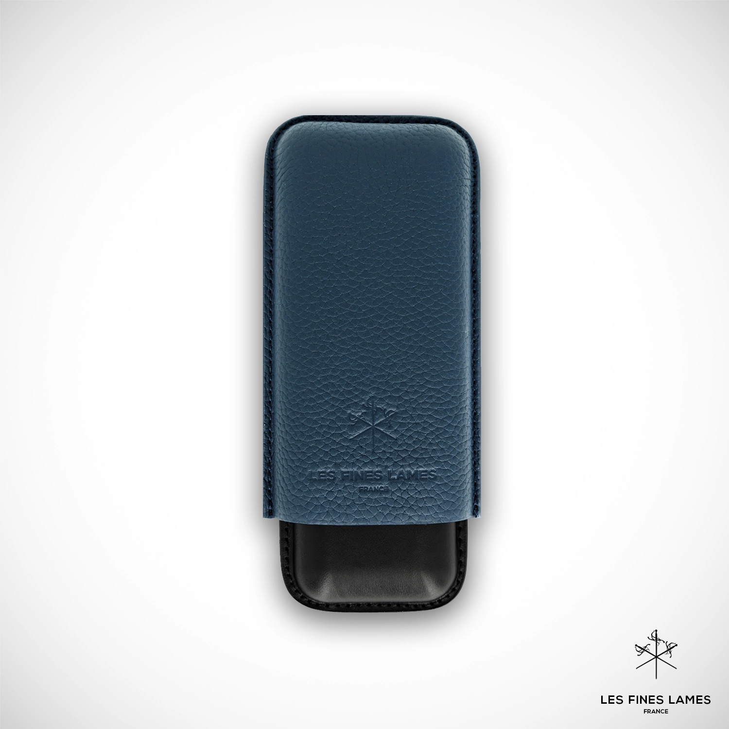 les-fines-lames-cigar-case-duo-zigarrenetui-leder-blau image 2
