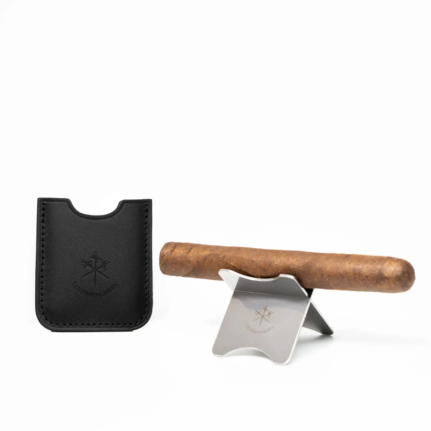 les-fines-lames-cigar-stand-zigarrenablage-schwarz-leder image 2