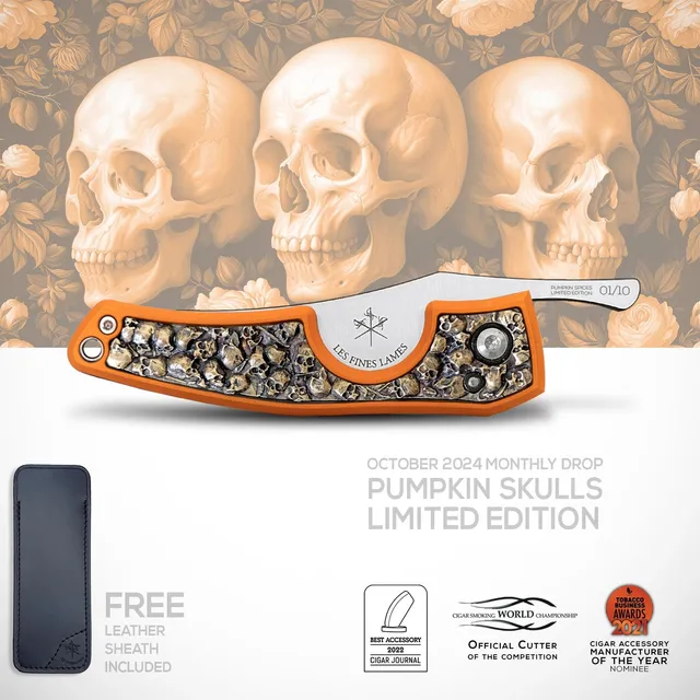 les-fines-lames-le-petit-zigarrenschneider-pumpkin-skulls-bronze image 1