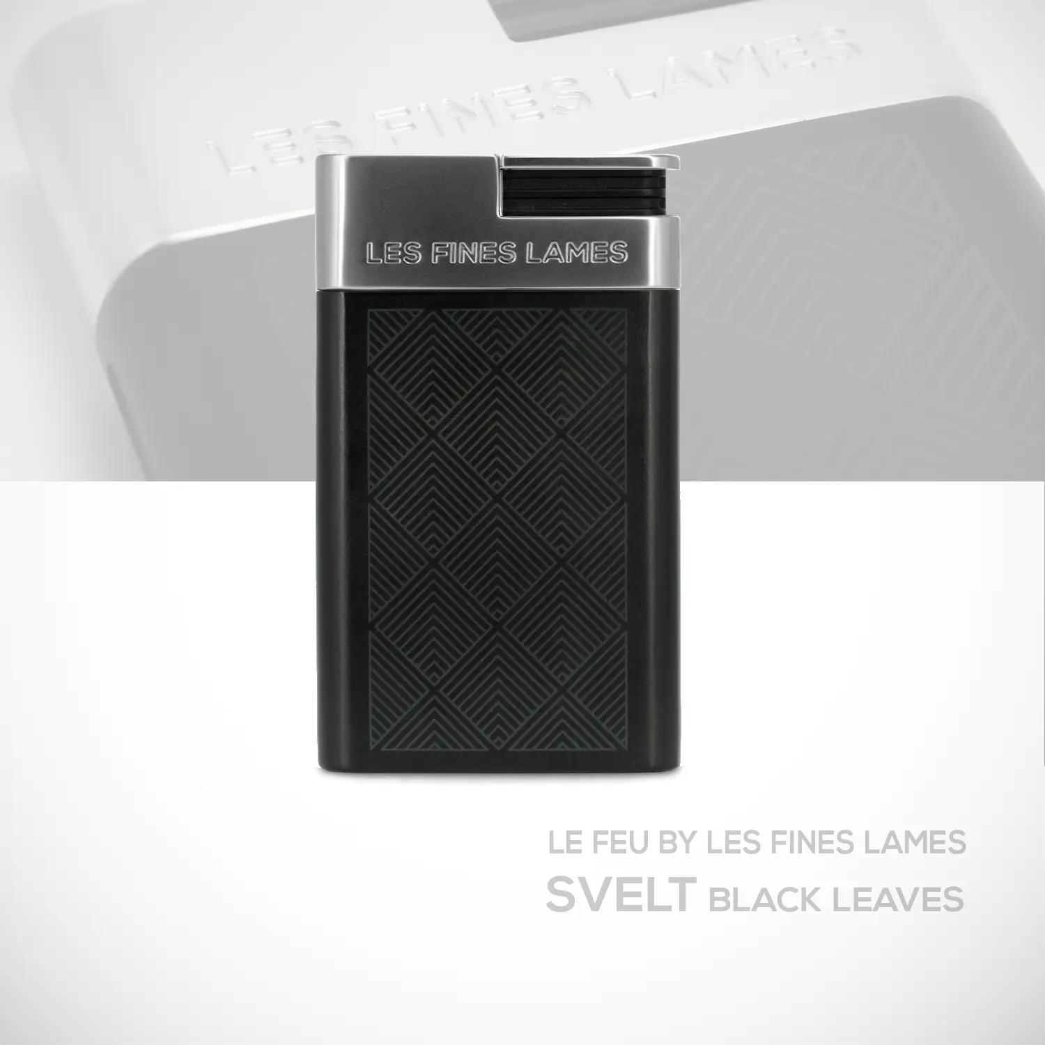 les-fines-lames-le-feu-svelt-zigarrenfeuerzeug-black-leaves image 1
